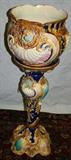 Lot#2366, ENGLISH MAJOLICA JARDINIÈRE & STAND, 19TH CENTURY, H 32 1/2" OVERALL