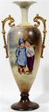LOT #3 CERAMIC ART CO. PORCELAIN VASE, SIGNED L. SCHANTZ, H 18", W 8"