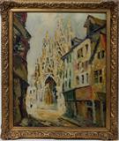LOT #9 PIERRE DUMONT (FRENCH 1884-1936), OIL ON CANVAS, 20" X 24"