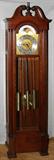 Lot#40, COLONIAL MAHOGANY TALL CASE CLOCK WITH CATHEDRAL CHIMES, H 77"