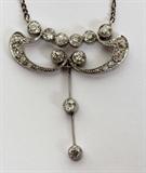 Lot#58, LADY'S PLATINUM AND DIAMOND NECKLACE