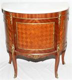 Lot#101, FRENCH BRONZE ORMOLU AND MARBLE CONSOLE TABLE, H 31", W 28", D 15"