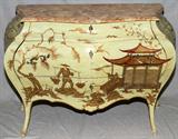 Lot#103, FRENCH BOMBE COMMODE, H 36", W 52", D 24"