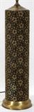 Lot#115, WALLPAPER ROLLER CONVERTED TO LAMP, H 36 3/4", W 6 1/2"