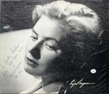 Lot#366, INGRID BERGMAN AUTOGRAPHED RECORD ALBUM COVER, 1946, H 10", W 12"