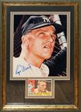 Lot#379, ROGER MARIS AUTOGRAPHED COLOR PHOTO PRINT, AND TRADING CARD, H 12", W 8"