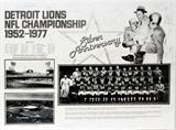 Lot#380, DETROIT LIONS CHAMPIONSHIP, SIGNED POSTER, BOBBY LAYNE ETC