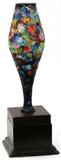 Lot#1014, CAMILLE (FRENCH, 1874-1956) ENAMEL ON METAL VASE, H 10 1/4"