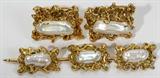 Lot#1046, 18KT YELLOW GOLD BAROQUE PEARL CUFFLINK SET