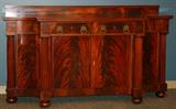 Lot#1100, EMPIRE MAHOGANY SIDEBOARD, C. 1900, H 45", W 78", D 26"