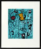 LOT #2018, ATT TO JOAN MIRO (SPANISH 1893-1983), GOUACHE ON PAPER, 15 1/4" X 13" PAPER UNTITLED