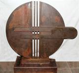 LOT #2024, HANNA STIEBEL [B. 1923], IRON GARDEN SCULPTURE, 57" X 57"