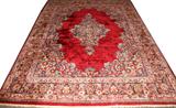 LOT #2032, SAROUK WOOL PERSIAN RUG, CIRCA 1920, 8' X 10'