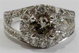 LOT #2044, 1.54CT NATURAL FANCY DARK GRAY DIAMOND RING, SIZE 6 1/2, GIA