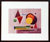 LOT #2075, CHARLES SAHWEL (AMERICAN, 20TH C.), WATERCOLOR ON PAPER, C. 1949, 11" X 14" SIGHT 'UNTITLED NO. 23'