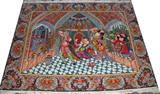 LOT #2171, TABRIZ WOOL PICTORIAL PERSIAN RUG, 6' 7" X 5' 0"