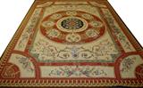LOT #2176, AUBUSSON STYLE HAND-WOVEN RUG, 11' 0" X 8' 9"
