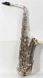 LOT #2225, C.G.CONN, SILVERED BRASS SAXOPHONE, H 25"