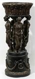 LOT #2353, FRENCH STYLE BRONZE PLANTER, H 35", DIA 15"