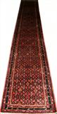 LOT#12  PERSIAN MALAYER WOOL RUNNER 16'8 X 2'10, Red ground all over, floral design.