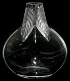 LOT#1164  LALIQUE CRYSTAL 'OSUMI' VASE, H 7", Signed "Lalique, France".