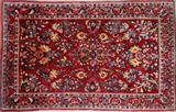 LOT#1263  SAROUK PERSIAN RUG, C. 1900, 4' 2" X 3' 0"