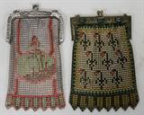 LOT#1300  MESH PURSES, WHITING AND DAVIS, TWO, Circa 1900.