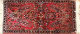 LOT#1490  SAROUK PERSIAN WOOL ORIENTAL RUG, C. 1930, 45" X 23", Hand woven.