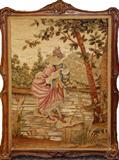 LOT#2180  CONTINENTAL STYLE TAPESTRY, C. 1910-20, 2' 0" X 2' 6"