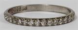 Lot# 103 CARTIER .70CT DIAMOND BAND, PLATINUM, F-color Vs-1 clarity. 2.0 grams.