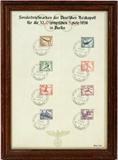 Lot# 305 GERMAN OLYMPIC STAMPS, 1936, EIGHT, H 11", W 8"