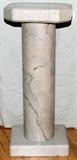 Lot# 1161 MARBLE COLUMNAR PEDESTAL, H 36", W 15 1/2", Circa 1950.