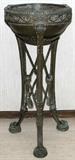 Lot# 1164 ETRUSCAN STYLE BRONZE PLANTER, H 35", W 16", Floor style, raised on four legs. Green patina. From the Collection of John P. O'Hara, Bloomfield Hills, Mich.