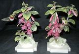 Lot# 1225 DOROTHY DOUGHTY ROYAL WORCESTER RUBY THROATED HUMMING BIRD, H 9 1/2", glazed and marked.