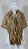 Lot# 1356 MINK STOLE, Light color. Label: Furs by Robert.