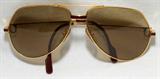 Lot# 1482 CARTIER AVIATOR SUNGLASSES, Number on side arm is 130.