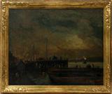 Lot# 2004 ROBERT HENRI [AMERICAN 1865-1929] OIL ON CANVAS 1902, 26" X 32", "COAL PIER AT THE NORTH RIVER", Provenance:  Estate of the artist; Jack and Janet LeClair; Chapellier Galleries, New York, 1981; acquired by the present owner Sotheby's, New York 2004.  Exhibited;  New York, New York Cultural Center, Robert Henri, Painter-Teacher-Prophet, October-December 1969, no. 21, illustrated New York, Chapellier Galleries, Robert Henri, 1865-1929, October-November 1976, no. 7 Jacksonville, Florida, The Cummer Gallery of Art, Robert Henri-George Bellows, January-March 1981, no. 2 White Plains, New York, Krasdale Foods, Beyond the Liberty Bell: Philadelphia Art from the CIGNA Museum, October 1995-January 1996 Philadelphia, Pennsylvania, CIGNA Museum and Art Collection, The Art of the Machine: Industrial Landscapes from the CIGNA Museum and Art Collection, July-September 1998 Literature:  The artist's record book A, no. 224A1.