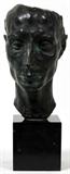 Lot# 2032 ARNO BREKER, BRONZE SCULPTURE, 13" X 7.5" X 9", "PORTRAIT DU PEINTRE GIACOMETTI", Marble base. Reference: "Arno Breker" by Charles Despiau, 1942 (successful bidder receives a copy of this monograph).