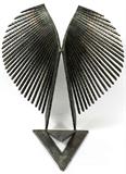Lot# 2098 SIMON BENETTON, STEEL FREEFORM SCULTURE,ICARO, 1987, from exhibition at Veneto center TORONTO,Del Bello Gallery 1995