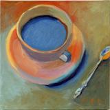 Lot# 2364 BRUCE BINGHAM (US 20TH), ACRYLIC ON CANVAS BOARD, 20" X 20", "JAMAICAN PURPLE MOUNTAIN COFFEE III", 2005; signed lower right; unframed. Lyceum Collections certificate of Authenticity in customer file.