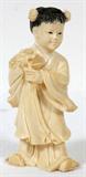Lot# 2388 CHINESE IVORY CHILD FIGURE, H 4 1/2"