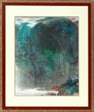 Lot# 2431 CHINESE WATERCOLOR LANDSCAPE, 20TH C. 24" X 19", Signed; framed.