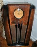 Silvertone American Broadcast Art Deco Floor Radio