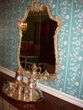 Fabulous mirror.
Silver Tea Service.