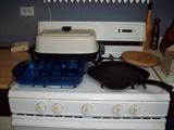 stove not for sale, only items on it.