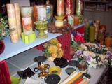 Handcrafted candles and candle holders