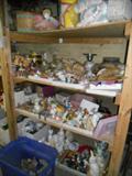 Boxes and boxes of stuff on many shelves!