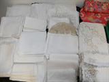 Nice linens, table cloths, napkins, etc.