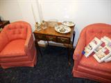 Great swivel chairs and nice table.