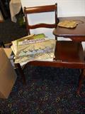 vintage conversation/telephone chair/table